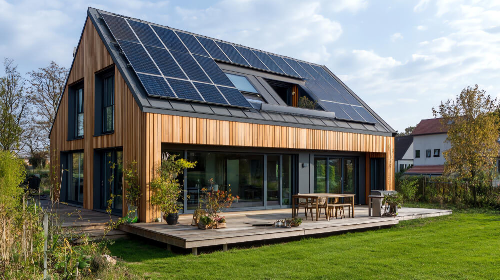Manchester home with solar panel installation