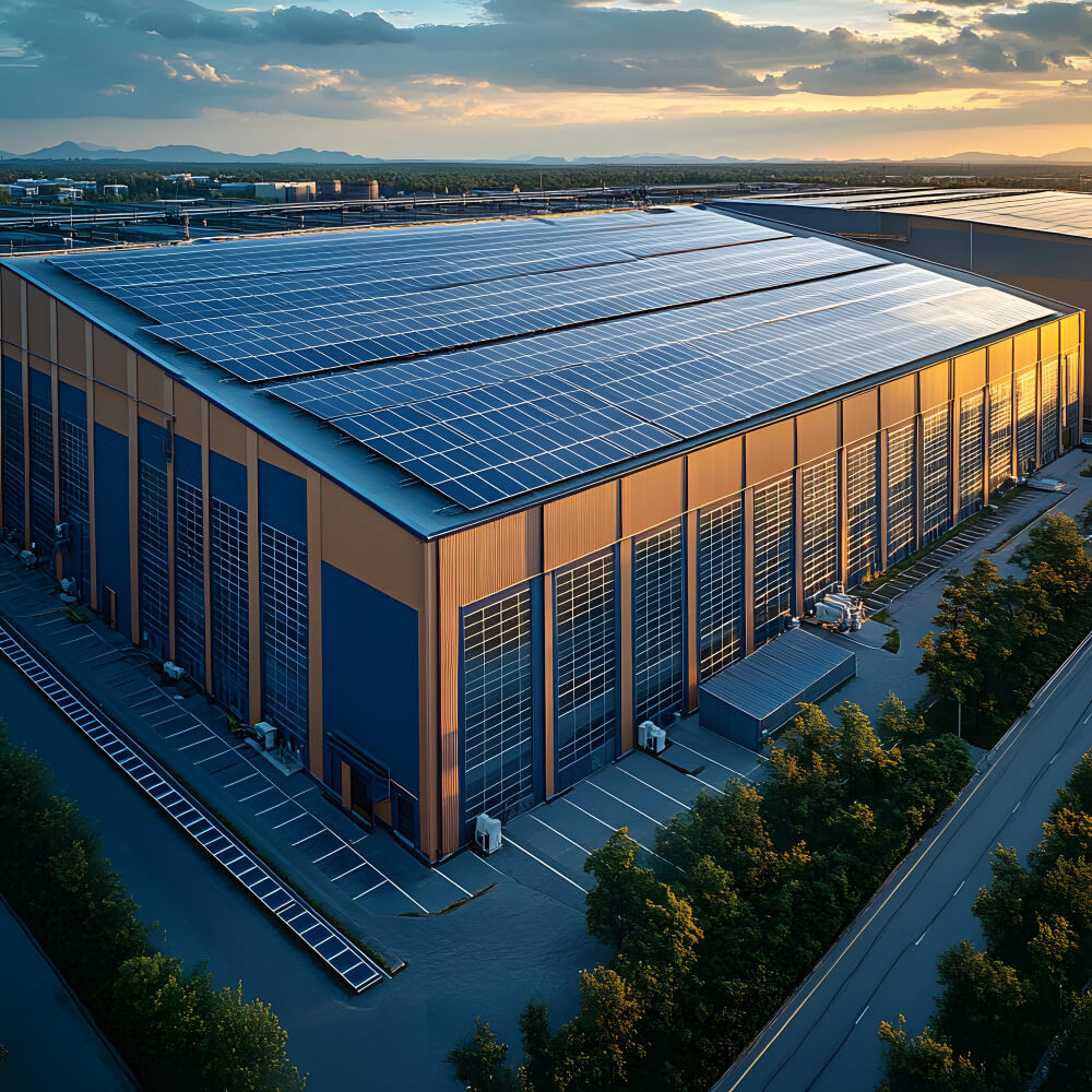 Factory solar installation